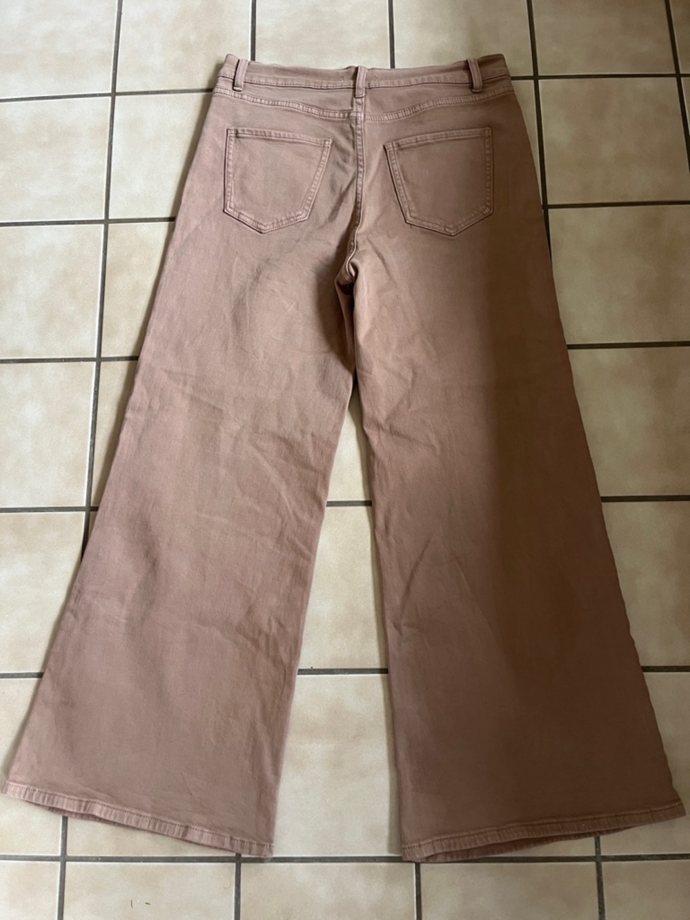 Wide Leg Women's Pants in Brown - Picture 3 of 6